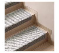 Générique Tapis de marches en Laine antidérapant pour marches en Bois, Protections d'escalier Autocollantes pour l'intérieur, Doux et Confortable, lavables et adaptés aux Animaux de Compagnie.