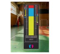 Générique Tapis de Mesure antidérapant en Caoutchouc de 5 mm, Tapis de Saut avec échelle imprimée, Support Polyvalent pour Yoga et Corde à Sauter(200 x 90 cm)