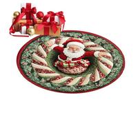 Générique Tapis de Noël d'Intérieur Illusion D'optique Père Noël | Tapis Sol Anti-Dérapant Pour Décorations Des Fêtes pour Chambre Salon Entrée Dortoir Appartement Ferme Vacances d Hiver Fête