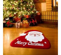 Générique Tapis de Noël luxueusement Doux, idéal pour Une Maison Festive. Revivez Les fêtes de Fin d'année avec Notre élégant Tapis à thème de Noël, idéal pour la décoration de Noël. (C, 40x30x2)