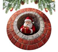 Générique Tapis De Noël Paillasson Antidérapant avec Illusion d'Optique 3D | Tapis De Porte Anti-Dérapant Pour La Saison Hivernale Pour Entrée Salon Chambre Salle de Bain Cuisine