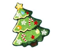 Générique Tapis de Noël pour Cuisine | Tapis de Salle de Bain Séchoir Rapide | Antidérapant Lavable Motif Carte de Bonhomme de Neige Arbre Mignon | pour Chambre Maison Séjour Douche Cuisine Entrée
