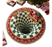 Générique Tapis de Noël,Tapis De Porte Doux Et Antidérapant pour Les Vacances d'hiver, d'Entrée Père Noël - pour Salle de Bain Entrée Maison Chambre Séjour Cuisine