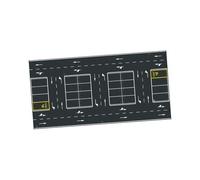 Générique Tapis de Parking Tapis de Jeu pour Enfants Scène de Garage Circuit de Voitures Décor Miniature en Caoutchouc et Tissu Convenable pour Le Jeu Créatif, Style E