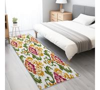 Générique Tapis de Passage Couloir Cuisine Long Antiderapant for Salon Chambre Entree, Tapis à Motif de Style Baroque Rétro Floral 60 x 240 cm Rectangle, Coloré
