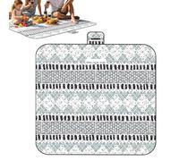 Générique Tapis De Pique-Nique,200x200 cm Tapis Imperméable Anti-Sable Portable - Couverture De Parc Épaisse 3 Couches,pour Pique-Nique Extérieur Voyage Pelouse Gazon Été Parc