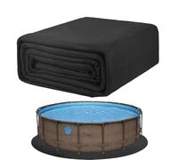 Générique Tapis de Piscine Tapis Rond Résistant aux Perforations | Tapis de Protection pour Piscine Hors-Sol Pour piscine extérieure jardin terrasse hôtel enterrée hors sol ronde