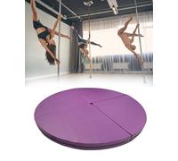 Générique Tapis de Pole Dance Circulaire épais de 3/5 cm, Pliable et imperméable, idéal pour Le Cerceau et Le Yoga (140 x 5 cm).
