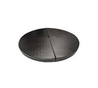 Générique Tapis de Pole Dance Pliable et antidérapant pour inversions de Cerceau et de Yoga, Design Circulaire de 160 cm, Durable et Portable, Couleur Noire, idéal pour la Pratique de la Pole Dance.