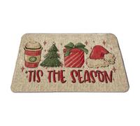 Générique Tapis de Porte de Noël Tapis D'Entrée Décor De Bienvenue Noël | Antidérapant devant la porte d'entrée Pour Votre Maison Fermière Chambre Cuisine Balcon Appartement Et