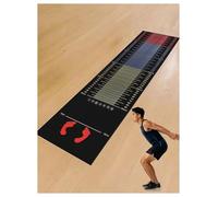 Générique Tapis de Pratique pour étirements, Tapis de Yoga, Tapis de Mesure de Saut, Double Face antidérapant, Support de Travail pour Pompes et Corde à Sauter(250x90 cm)