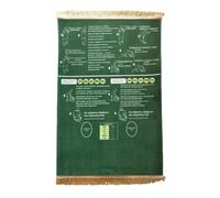 Générique Tapis De Prière Guidé Bilingue pour Pratique De Salah pour Nouveaux Musulmans Convertis Et Enfants, Apprentissage Étape par Étape pour Maison Et Voyage (Green, 80x120cm)