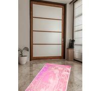 Générique Tapis de Prière Musulman Épais en Velours - 120 x 80 cm - Grand Tapis Confortable et Moelleux - Soulage Les Genoux - Design Élégant - pour Maison ou Mosquée (Rose)