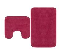 Générique Tapis de Salle de Bain 2 pcs Tissu Fuchsia,Accessoires de Salle de Bain,Tapis de Bain & Fonds de baignoire-133234