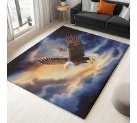 Générique Tapis de Salon Aigle Ciel créature Imaginaire - Grand Tapis Lavable Super Doux et Antidérapant, Moquette Poil Ras Chambre, pour Manger, l'entrée et la Cuisine, 140x200 cm, Multicolore