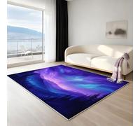 Générique Tapis de Salon Lavable en Machine - Tapis antidérapant Moelleux Grand Format, Tapis Doux pour entrée, Chambre et Cuisine, 60 X 120 cm, Mignon Petit éléphant nœud Papillon, Bleu Clair Beige