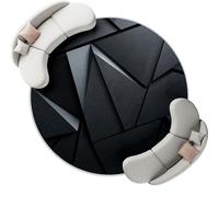 Générique Tapis de Salon Rond, Imprimé Géométrie Triangulaire Moderne Tapis Antidérapant Doux pour Salle à Manger Chambre Canapé Cuisine ou Salle de Jeux, 90 cm, Noir