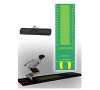 Générique Tapis de Saut en Longueur avec Marques de Mesure, natte de Fitness en Caoutchouc antidérapante. pour Corde à Sauter, Pompes et Exercices à la Maison ou l'école(Green,300x50 cm)
