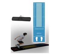 Générique Tapis de Saut en Longueur avec Marques de Mesure, natte de Fitness en Caoutchouc antidérapante. pour Corde à Sauter, Pompes et Exercices à la Maison ou l'école(Light Blue,300x50 cm)