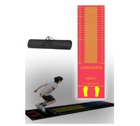 Générique Tapis de Saut en Longueur avec Marques de Mesure, natte de Fitness en Caoutchouc antidérapante. pour Corde à Sauter, Pompes et Exercices à la Maison ou l'école(Red,300x50 cm)
