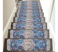 Générique Tapis De Sécurité Intérieure 8 "x 30", Tapis D'escalier Antidérapant Lavable pour Marches en Bois, Tapis D'escalier Adapté Aux Chiens Âgés Et Aux Enfants