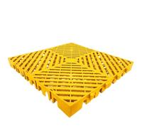 Générique Tapis De Sol pour Garage 50 X 50 Cm, Épaisseur 5 Cm, Lot De 2 Dalles De Sol Emboîtables Drainantes pour sous La Voiture, pour Grands SUV, Pick-up, Camping-Cars(Yellow(5cm),8pcs)