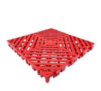 Générique Tapis De Sol pour Garage, Épaisseur 4 Cm, 40 X 40 Cm, Lot De 2 Dalles De Sol Emboîtables Drainantes pour sous Les Voitures, pour Les Salles De Sport(Red(4cm),8pcs)
