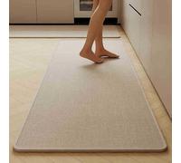 Générique Tapis de Sol tissés absorbants, Tapis de Cuisine Anti-Fatigue, antidérapants, imperméables à séchage Rapide for la Cuisine, sous l'évier, Essentiels de Bureau(Beige,50x80cm)