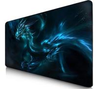 Générique Tapis de Souris- 900 x 400 x 2mm - Gaming Mouse Pad - Surface spéciale améliore la Vitesse et la précision I Base en Caoutchouc Antidérapant Surface I Bleu
