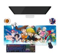 Générique Tapis de Souris Anime 7 Seven Deadly Sins | Tapis de Souris Imperméable Extra-Large | Base en Caoutchouc Antidérapante pour PC, Portable, e-Sport (2, 31.5" × 11.8" × 0.12")