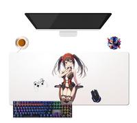 Générique Tapis de Souris Anime Date a Live Tokisaki Kurumi | Tapis de Souris Imperméable Extra-Large | Base en Caoutchouc Antidérapante pour PC, Portable, e-Sport (5, 35.4" × 15.7" × 0.12")
