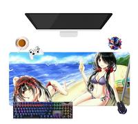 Générique Tapis de Souris Anime Date a Live Tokisaki Kurumi | Tapis de Souris Imperméable Extra-Large | Base en Caoutchouc Antidérapante pour PC, Portable, e-Sport (8, 35.4" × 15.7" × 0.12")