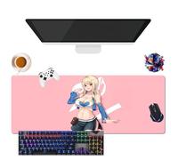 Générique Tapis de Souris Anime Fairy Tail Lucy Erza Wendy Mirajane | Tapis de Souris Imperméable Extra-Large | Base en Caoutchouc Antidérapante pour PC, Portable, e-Sport (3, 31.5" × 11.8" × 0.12")