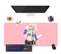 Générique Tapis de Souris Anime Fairy Tail Lucy Erza Wendy Mirajane | Tapis de Souris Imperméable Extra-Large | Base en Caoutchouc Antidérapante pour PC, Portable, e-Sport (3, 35.4" × 15.7" × 0.12")