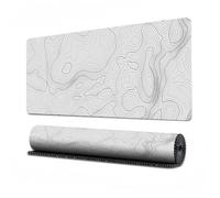 Générique Tapis de Souris Clavier Caoutchouc avec Contour Topographique Étendu pour Ordinateur - Base Antidérapante de 3 mm (D, 90 * 40 * 0.3cm)