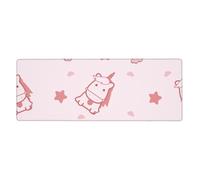 Générique Tapis De Souris Gaming 700X300 Animaux Roses Tapis de Bureau Clavier,avec Bords Cousus et Base en Caoutchouc Antidérapant,Protection Desktop,Convient pour Le Travail et Les Jeux