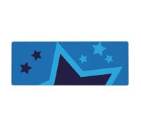 Générique Tapis De Souris Gaming 700X300 Bleu Noir Tapis de Bureau Clavier,avec Bords Cousus et Base en Caoutchouc Antidérapant,Protection Desktop,Convient pour Le Travail et Les Jeux