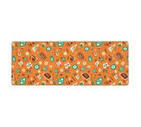 Générique Tapis De Souris Gaming 700X300 Cercle Vert Tapis de Bureau Clavier,avec Bords Cousus et Base en Caoutchouc Antidérapant,Protection Desktop,Convient pour Le Travail et Les Jeux