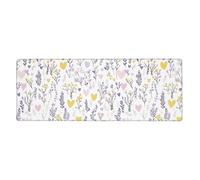 Générique Tapis De Souris Gaming 700X300 Cœur Jaune Tapis de Bureau Clavier,avec Bords Cousus et Base en Caoutchouc Antidérapant,Protection Desktop,Convient pour Le Travail et Les Jeux