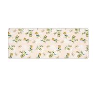 Générique Tapis De Souris Gaming 700X300 Fleur Jaune Tapis de Bureau Clavier,avec Bords Cousus et Base en Caoutchouc Antidérapant,Protection Desktop,Convient pour Le Travail et Les Jeux
