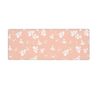 Générique Tapis De Souris Gaming 700X300 Orange Clair Tapis de Bureau Clavier,avec Bords Cousus et Base en Caoutchouc Antidérapant,Protection Desktop,Convient pour Le Travail et Les Jeux