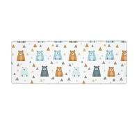 Générique Tapis De Souris Gaming 700X300 Ours Jaune Tapis de Bureau Clavier,avec Bords Cousus et Base en Caoutchouc Antidérapant,Protection Desktop,Convient pour Le Travail et Les Jeux