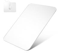 Générique Tapis de Souris Transparent en Verre 3,2 MM Résistant Lisse pour Bureau Gaming et Usage Professionnel à Domicile