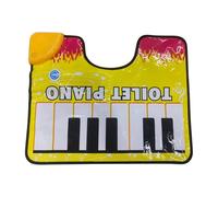 Générique Tapis De Toilette Piano, Toilet Piano Mat, 59x48cm, Matériau PVC Et Tissu, Fonction Musicale avec Batteries, Cadeau Drôle pour Et Famille, Facile À Nettoyer