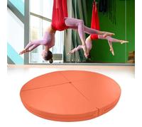 Générique Tapis de Yoga et de Pole Dance épais, Pliable et antidérapant, Protection pour Pole Dance, épaisseur 2,5/5 cm, 180 x 5 cm, idéal pour Le Cerceau et l'exercice (Orange)