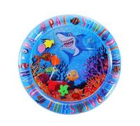 Générique Tapis d'eau - Pet Water Sensory Play Mat pour Chats | Tampon de Temps du Ventre Gonflable avec de Refroidissement, Coussin d'activité sans Glissement épaissie de Rayures pour Un Nettoyage