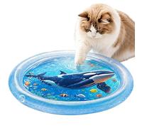 Générique Tapis d'eau - PVC, Tapis De Jeu Sensoriel pour Lit Rafraîchissant Anti-Rayures | Jouet d'exercice Interactif Épais Et, Tapisd'enrichissement Animaux De Compagnie pour Chatons, Chiots, Je