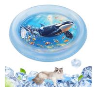 Générique Tapis d'eau Rafraîchissant pour Chat, Jouet Anti-Rayures Jouet | Lit d'Eau Canin Chatons et chiots : exercice, enrichissement et
