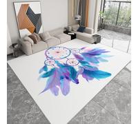 Générique Tapis Décoratif 3D Attrape-Rêves Bohème Couleur Claire, Doux et Confortable Poils Courts Lavable et Antidérapant Tapis pour Salon Chambre Couloir Salle de Jeux et Animaux, 180 x 240 cm