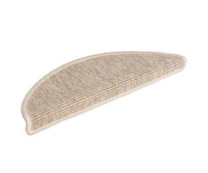 Générique Tapis d'escalier 15 pièces 56 x 17 x 3 cm Beige Clair Demi-Rond,Maison & Jardin,Produits ménagers,Revêtements de marches,Beige,2.77 KG,326897